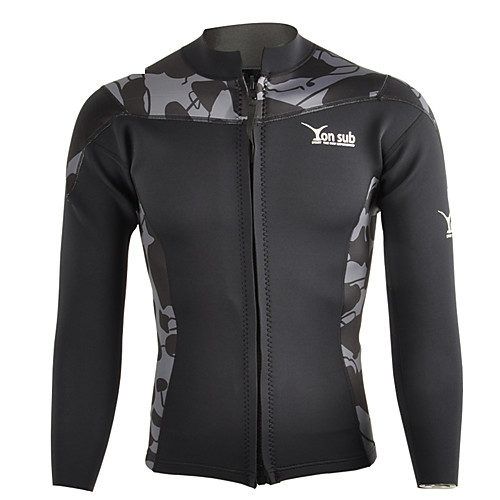 

YON SUB Men's Wetsuit Top Top Long Sleeve Diving Fashion Spring / Stretchy