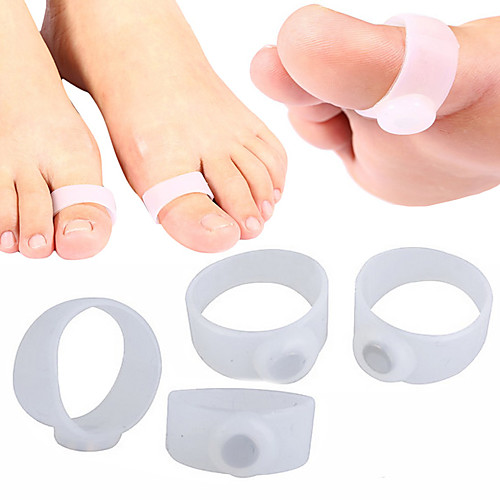 

4PCS 2 Pair Magnetic Silicone Foot Massager Toe Rings Slimming Therapy Fast Burn Fat Lose Weight