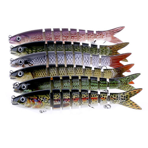 

6 pcs Jerkbaits Minnow Sinking Bass Trout Pike Sea Fishing Spinning Bass Fishing / Lure Fishing / General Fishing / Trolling & Boat Fishing