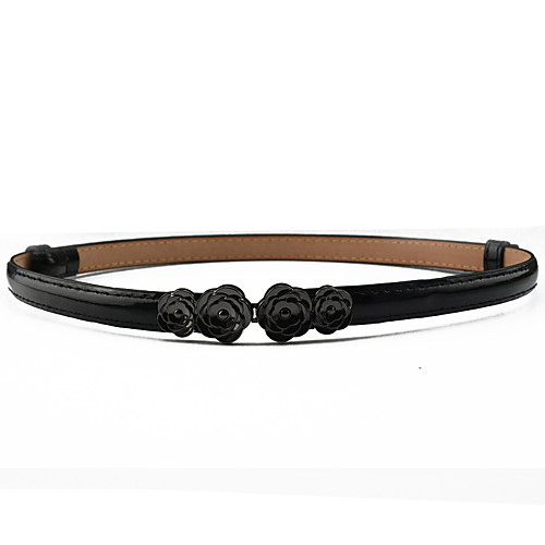 

Women's Dress Belt Resin Buckle - Solid Colored Floral