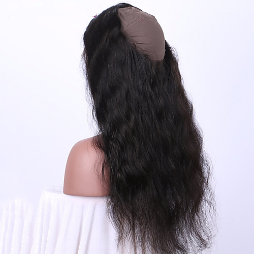 

Brazilian Hair 360 Frontal Wavy / Body Wave / Classic Free Part / Middle Part Swiss Lace Remy Human Hair Daily