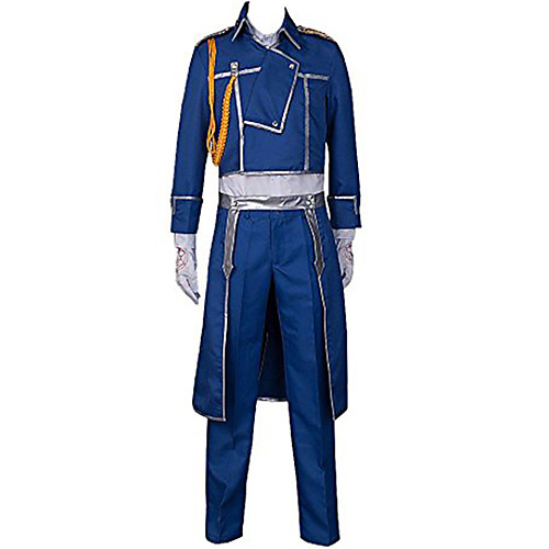 

Inspired by Fullmetal Alchemist Roy Mustang Anime Cosplay Costumes Japanese Cosplay Suits Solid Colored Coat Pants Scarf For Men's