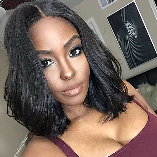 

new stlyel brazilian virgin hair glueless lace wigs natural wave lace front human hair wigs short virgin hair wigs with baby hair 150 density