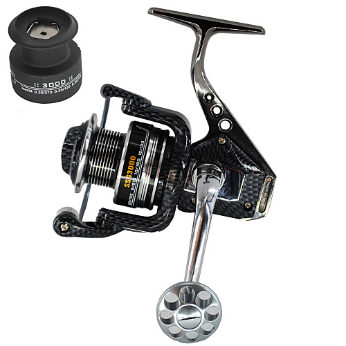 

Fishing Reel Spinning Reel 5.5:1 Gear Ratio 13 Ball Bearings for Sea Fishing / Bait Casting / Spinning - HY3000/5000/7000
