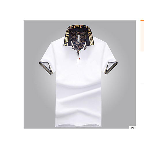 

Men's T shirt Solid Colored Short Sleeve Daily Tops Cotton White Black Navy Blue