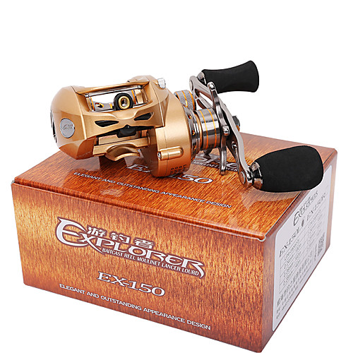 

Fishing Reel Baitcasting Reel 7.0:1 Gear Ratio 9 Ball Bearings for Bait Casting / Lure Fishing - EX150-L