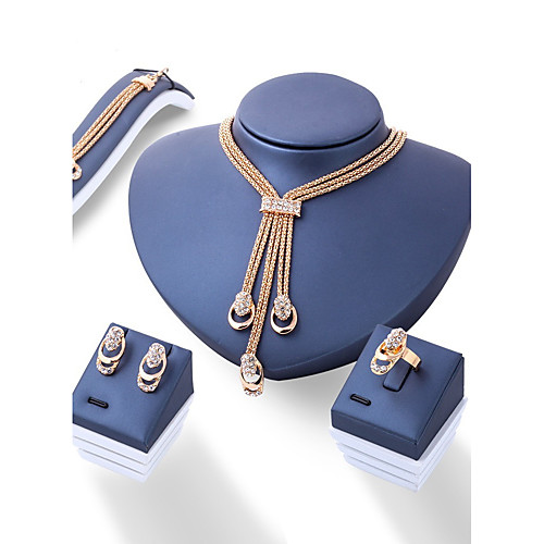 

Women's Jewelry Set Ladies Fashion Euramerican Earrings Jewelry Gold For Wedding