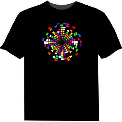 

LED T-shirts 100% Cotton 2 AAA Batteries High Quality Night Light