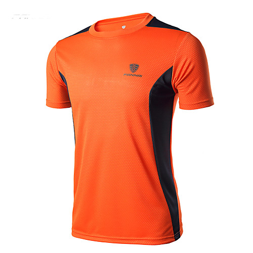 

Men's Running T-Shirt Workout Shirt 1 pc Running Camping / Hiking Exercise & Fitness Sportswear Activewear High Elasticity