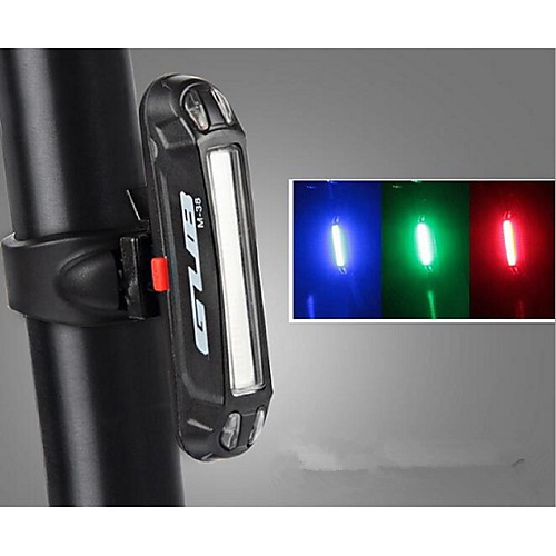 

LED Bike Light Rear Bike Tail Light Safety Light LED Mountain Bike MTB Bicycle Cycling Waterproof Portable Alarm Warning USB Lithium Battery 100 lm USB Color-changing Red Blue Cycling / Bike / IPX-4