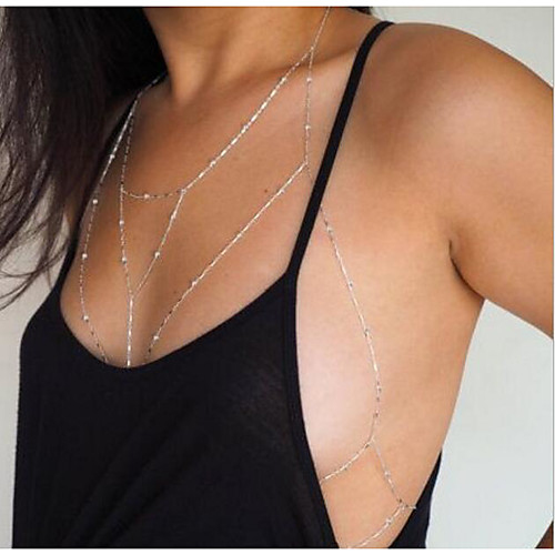 

Body Chain Ladies Fashion Women's Body Jewelry For Casual Sports Alloy Gold Silver