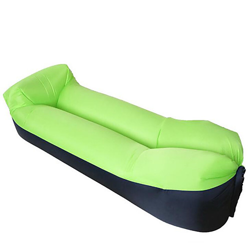 

Air Sofa Inflatable Sofa Sleep lounger Air Bed Outdoor Camping Waterproof Portable Fast Inflatable Heat Insulation - Polyester Taffeta for 1 person Fishing Beach Camping Spring Summer Fall Black