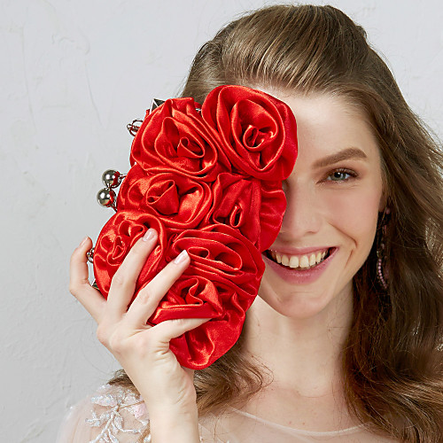 

Women's Flower Nylon Evening Bag Black / Red / Apricot / Fall & Winter