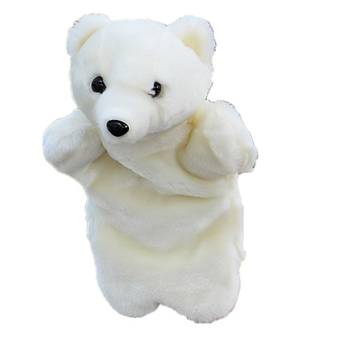 

Finger Puppets Christmas Gift Puppets Hand Puppets Bear Polar bear Cute Animals Lovely Plush Fabric Plush Imaginative Play, Stocking, Great Birthday Gifts Party Favor Supplies Kid's