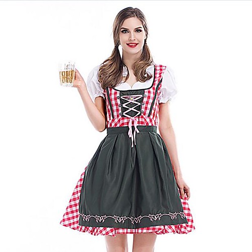 

Oktoberfest Beer Dirndl Trachtenkleider Women's Dress Bavarian Costume