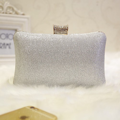 

Women's Faux Leather Evening Bag Solid Colored Gold / Black / Silver
