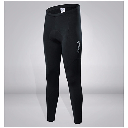 

Men's Cycling Tights Cycling Pants Tights Padded Shorts / Chamois Pants Winter Exercise & Fitness Running Cycling / Bike Thermal Warm Breathable 3D Pad Sport Solid Color Stripes Black / Stretchy