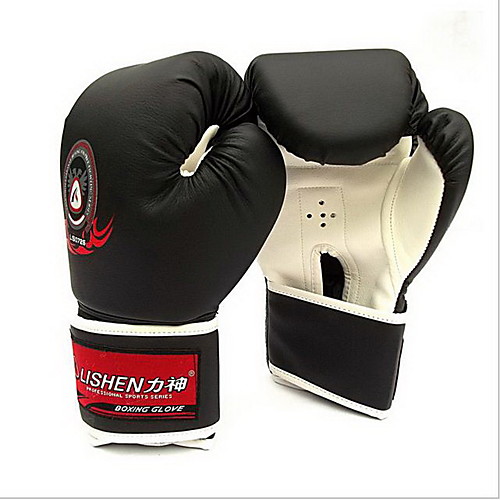 

Sports Gloves For Boxing Full Finger Gloves Adjustable Sunscreen Breathable PU(Polyurethane) Black Red