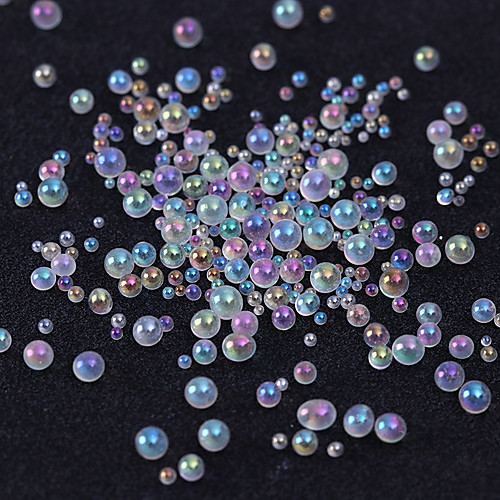 

1 box mini caviar beads 3d nail decoration colorful clear pink purple micro glass bead rhinestone manicure nail art decoration