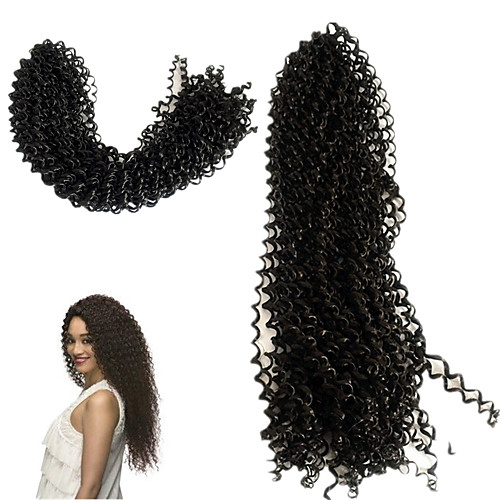 

18inch water wave curly braids hair extensions kanekalon hair braids