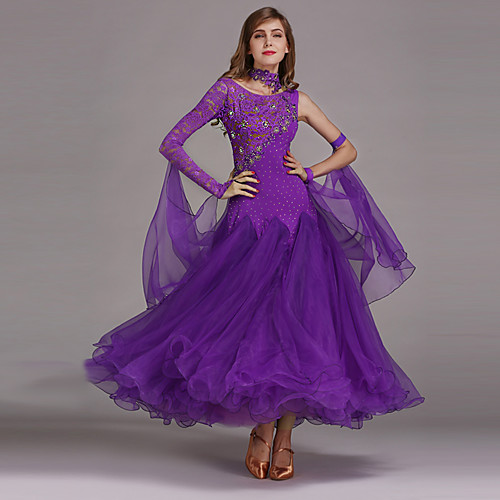 

Ballroom Dance Dress Women's Performance Lace Tulle Spandex