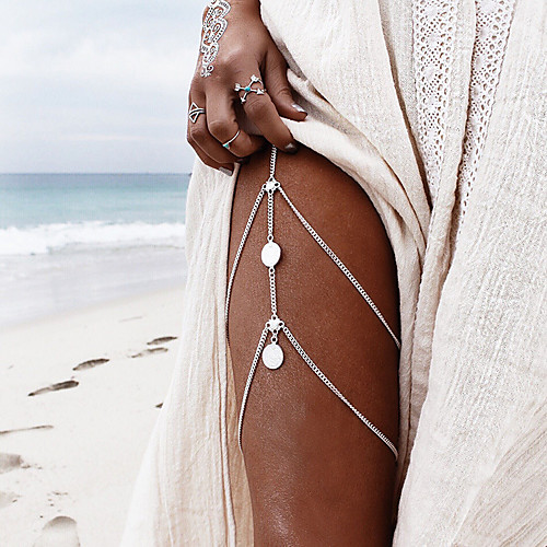 

Body Chain Leg Chain Fashion Women's Body Jewelry For N / A Holiday Alloy Cheap Gold Silver