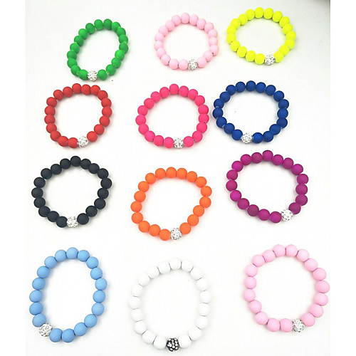 

Women's Bead Bracelet Ladies Vintage Natural Fashion Resin Bracelet Jewelry Green / Pink / Light Blue For Gift