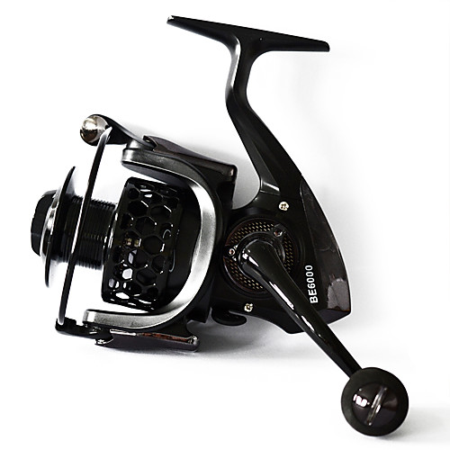

Spinning Reel 4.7:1-5.5:1 Gear Ratio13 Ball Bearings Hand Orientation Exchangable General Fishing - BE6000