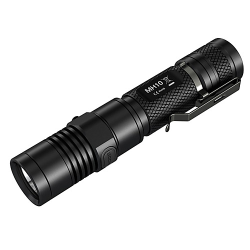 

Nitecore MH10 LED Flashlights / Torch Tactical Waterproof 1000 lm LED LED Emitters 4 Mode Tactical Waterproof Rechargeable Mini Impact Resistant Nonslip grip Camping / Hiking / Caving Everyday Use