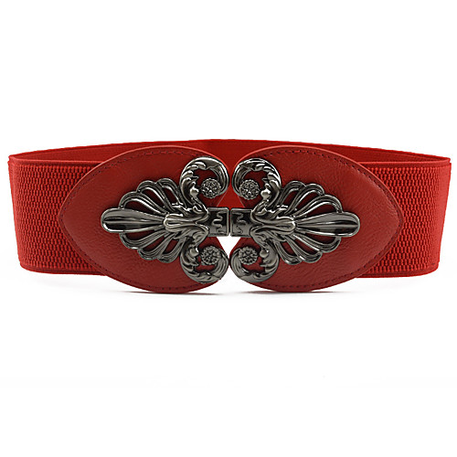 

Women's Party / Work / Active Skinny Belt - Solid Colored Shiny Metallic / Fashion / PU / Basic