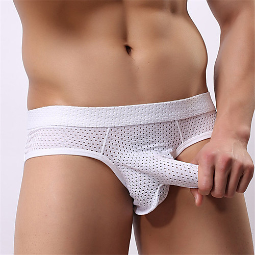 

Men's Modern Style Sexy Shorties & Boyshorts Panties - Normal, Solid Colored 1 Piece Low Waist Black White Yellow S M L / Skinny