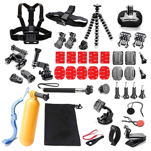

qqt for gopro accessories 25 in 1 set family kit go pro sj4000 sj5000 sj6000 accessories package for gopro hd hero 3 4 5 camera