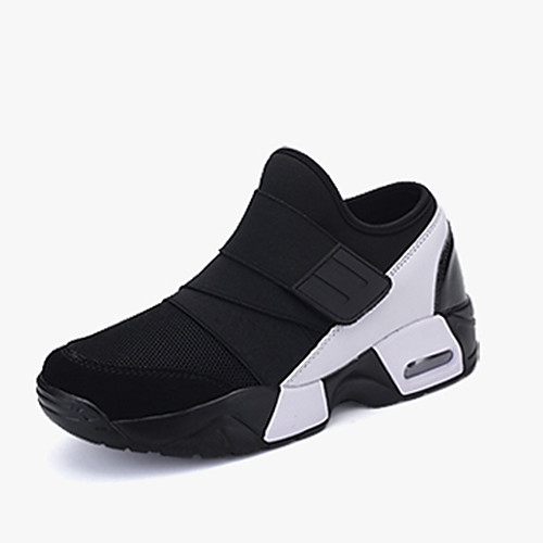 

Men's Sneakers Comfort Shoes Casual Running Shoes PU Black / White Black / Red Black Fall Spring / EU42