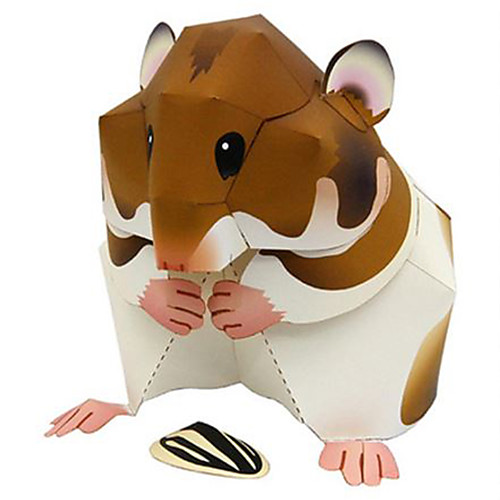 

3D Puzzle Paper Model Model Building Kit Hamster Animals DIY Hard Card Paper Classic Kid's Unisex Boys' Toy Gift