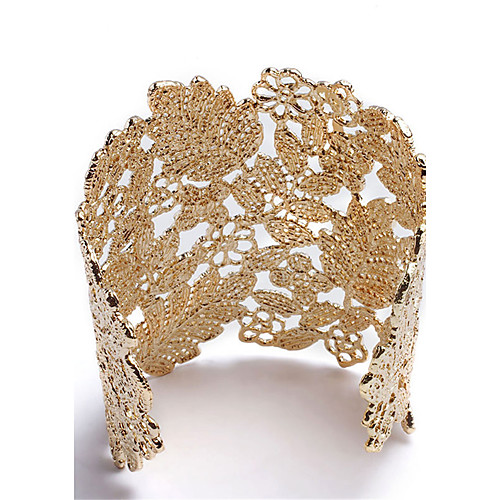 

Women's Cuff Bracelet Ladies Vintage Natural Punk Gothic Rose Gold Plated Bracelet Jewelry Gold / Silver For Birthday Party / Evening Dailywear Engagement Gift Holiday