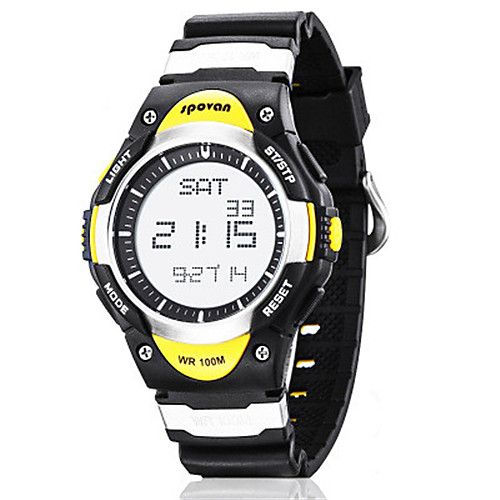

Men's Fashion Watch Smartwatch Digital Rubber Black / Blue 30 m Water Resistant / Waterproof Digital Yellow Blue