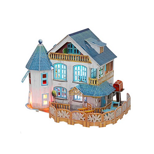 

3D Puzzle Jigsaw Puzzle Dollhouse Famous buildings Wooden Kid's Girls' Toy Gift