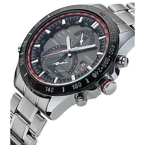 

CURREN Men's Sport Watch Wrist Watch Analog Quartz Luxury Calendar / date / day Creative Cool / Two Years / Stainless Steel
