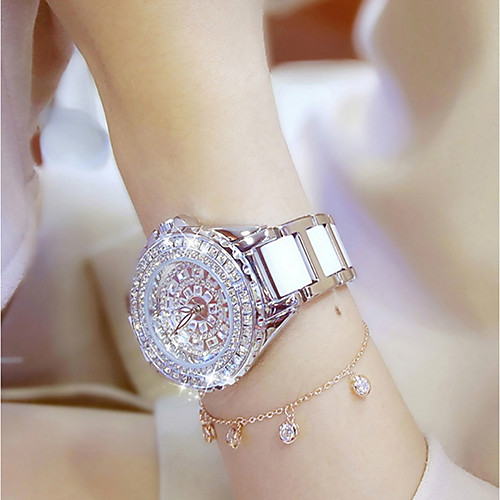 

Women's Ladies Luxury Watches Bracelet Watch Analog Quartz Charm Water Resistant / Waterproof Creative Imitation Diamond / One Year / Stainless Steel / Stainless Steel / Ceramic