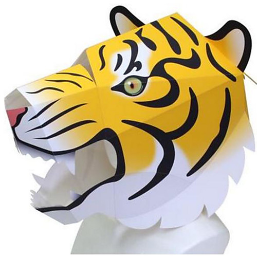 

Halloween Mask Animal Mask Paper Craft Animals DIY Dog Lion Bear Hard Card Paper Classic Adults' Unisex Toy Gift