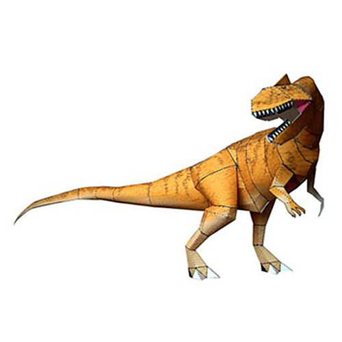 

3D Puzzle Paper Model Model Building Kit Dinosaur DIY Hard Card Paper Classic Kid's Unisex Boys' Toy Gift