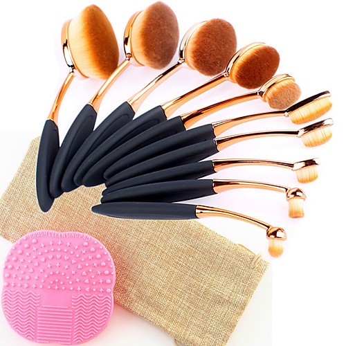 

Professional Makeup Brushes Makeup Brush Set 10pcs Professional Fashion Synthetic Hair Rose Gold Plated Makeup Brushes for Eyeliner Brush Blush Brush Foundation Brush Lip Brush Eyebrow Brush
