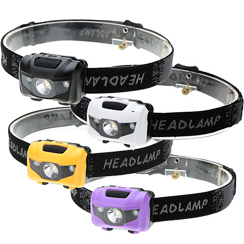 

Headlamps Waterproof 500 lm LED LED Emitters 4 Mode Waterproof 3 Modes LED Light Easy to Carry Emergency Super Light Camping / Hiking / Caving Everyday Use Cycling / Bike White Black Purple