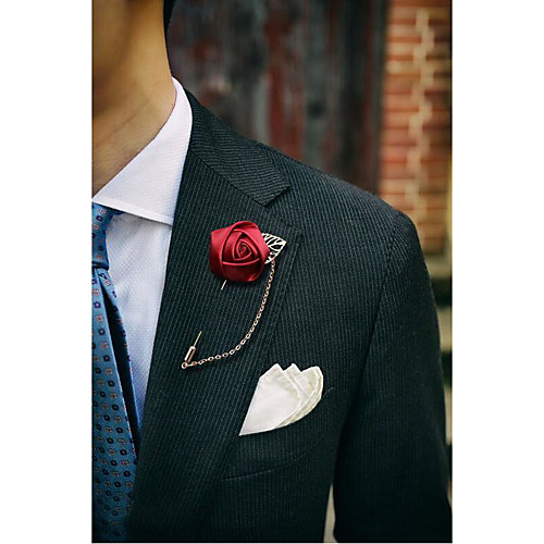 

Men's Women's Brooches Flower Brooch Jewelry Wine Purple Blue For Wedding Party Party Evening Event / Party Evening Party Birthday Party