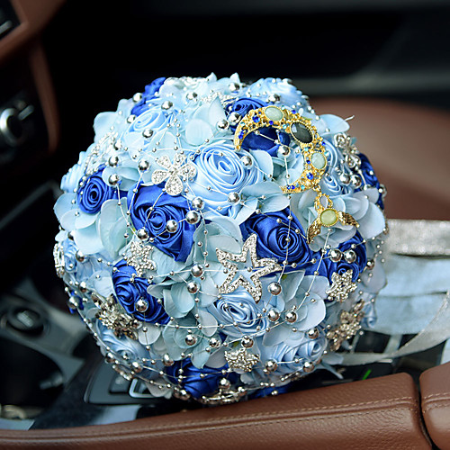 

Wedding Flowers Bouquets Wedding Bead / Lace / Silk 11.02(Approx.28cm)
