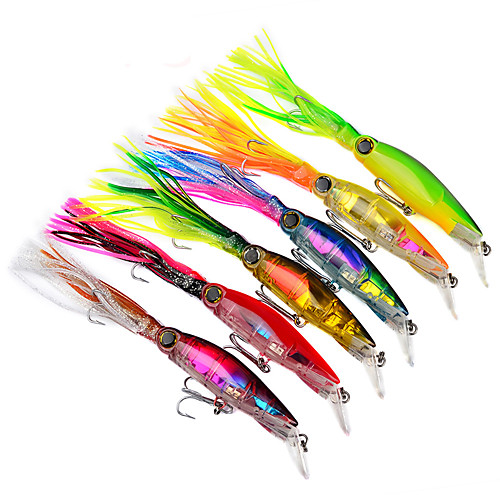 

6 pcs Fishing Lures Easy to Use Bass Trout Pike Sea Fishing Plastic