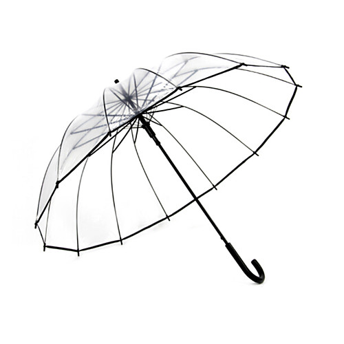 

Plastic Men's / Women's / Boys' Sunny and Rainy Long-handle Umbrella