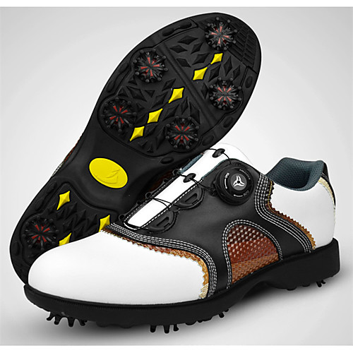 

Men's Golf Shoes Waterproof Shock Absorption Breathable Anti-Slip Golf Spring, Fall, Winter, Summer