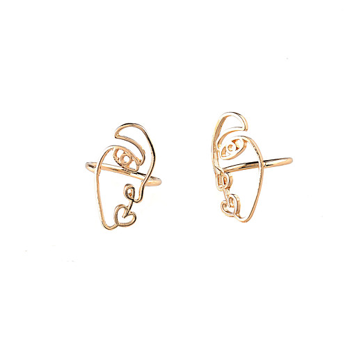 

Women's Ring Gold Silver Alloy Irregular Ladies Personalized Unique Design Dailywear Outdoor clothing Jewelry