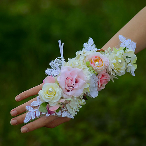 

Wedding Flowers Wrist Corsages Wedding Cotton 1.97(Approx.5cm)
